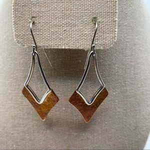 JAMES AVERY COPPER STERLING SILVER ETRUSCAN EARRINGS EAR HOOKS RETIRED